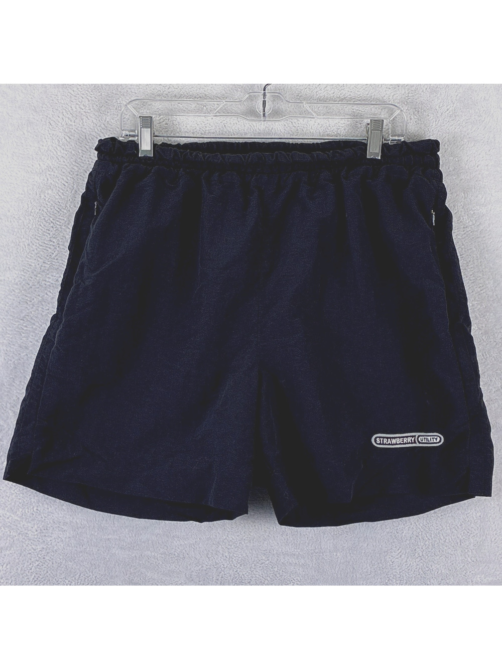 Strawberry Shorts Men XXL Black Utility Drawstring Preppy Gym Workout Streetwear
